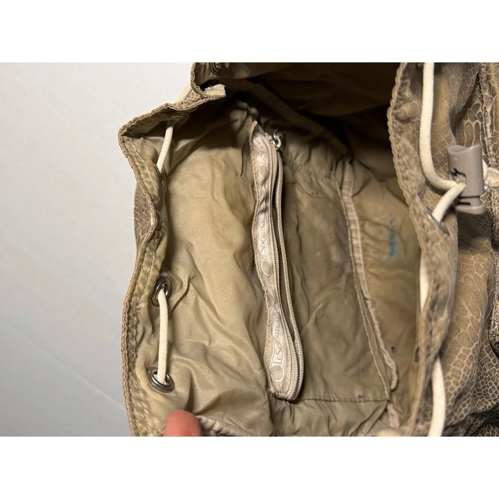LESPORTSAC Small Backpack in Golden Foil Snake Print (Bx 3)
